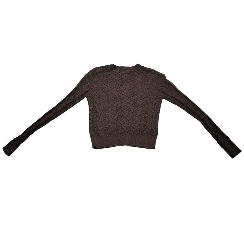 Missoni Womens Cardigan Sweater Sz XS Black Textured Long Sleeves Button Up READ - Picture 2 of 7